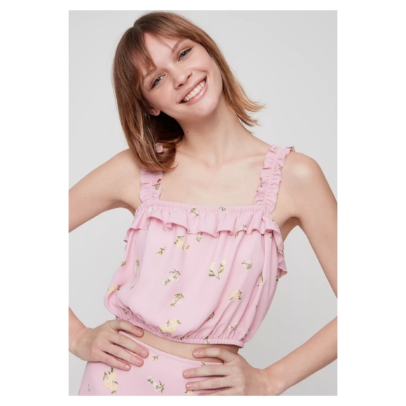 Aritzia Sunday Best Miranda Tank - Pale Lilac / Straw - Picture 3 of 8